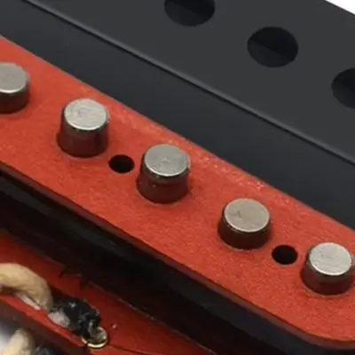 Alnico 5 Magnet Single Coil Pickup Fiber Bobbins Wax-potted Construction Pickup Set For Electric Guitar Whistle