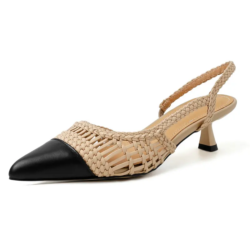 

2025 женские сандалии на высоком каблуке, вечерние свадебные туфли из натуральной кожи, женские летние туфли-лодочки на высоком каблуке, размер 34-42