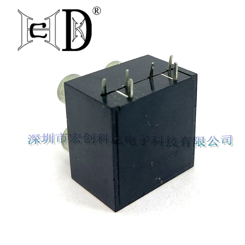 2pcs Avsame Core Socket Eight Legs RCA Seat Four-Hole PCB Welding Audio and Video Interface AV4-8.4-13A Sealed