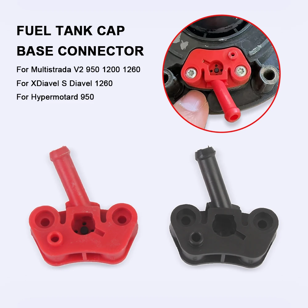

Motorcycle Fuel Tank Cap Base Interface Adapter Exhaust Gas Connector Accessories For Ducati Multistrada V2 950 1200 Diavel 1260