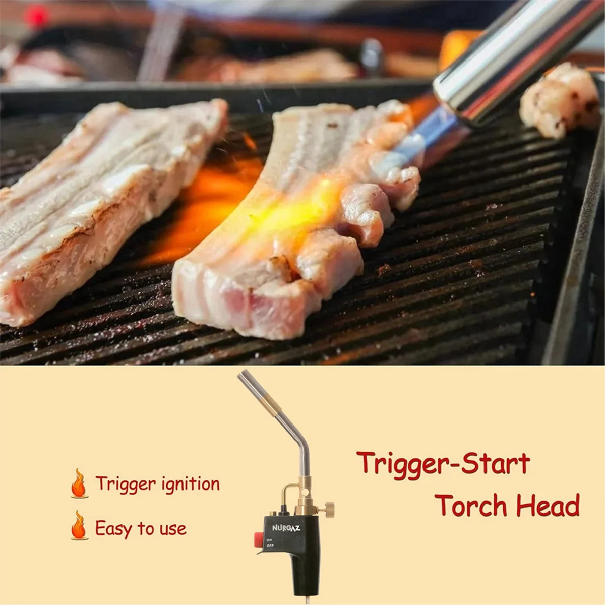 HOT DHDL  High Intensity Flame Welding Tools, Propane Gas Welding Kit for Light Welding, Soldering, Brazing, Heating