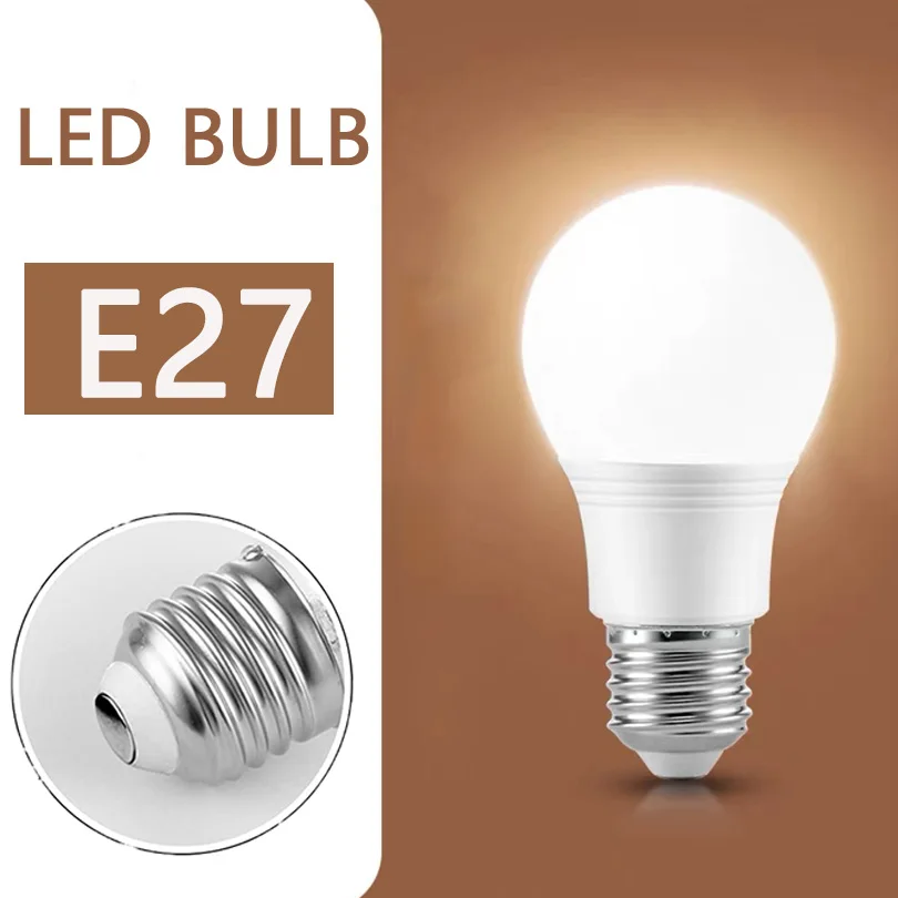 LED Bulb Ultra Bright White Light E27 Screw Mouth Constant Current Eye Protection Waterproof Household Factory Lighting Bulb
