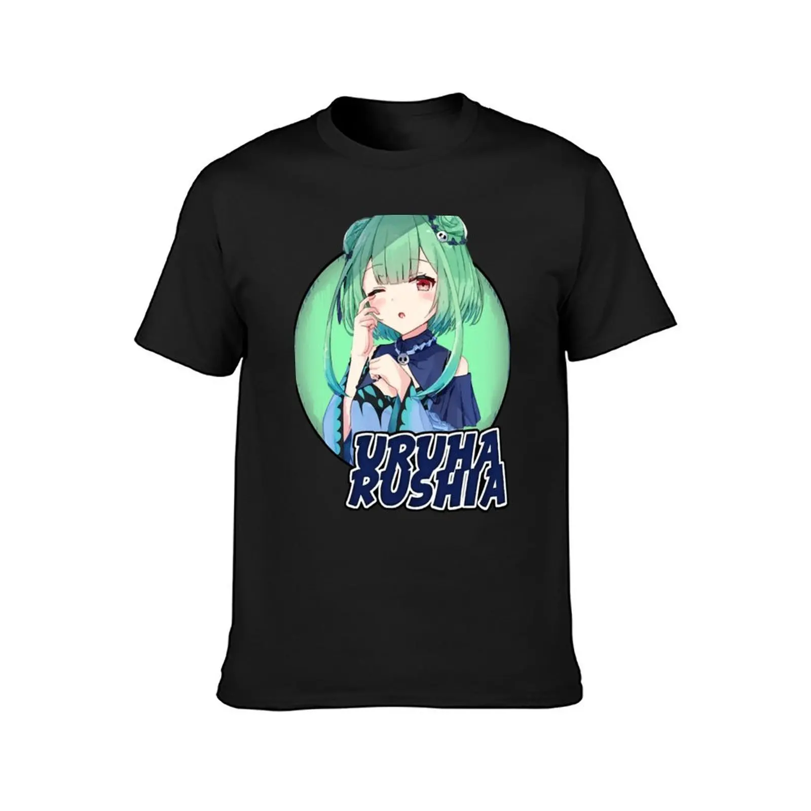 Uruha Rushia Ch. T-Shirt cute clothes oversizeds quick-drying anime clothes oversized t shirts for men