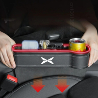 Car Seat Gap Storage Box Leather Belt Atmosphere Lamp USB Charging For Xpeng G6 G9 G3i X9 P7 G5 Car Stowing Tidying Accessories