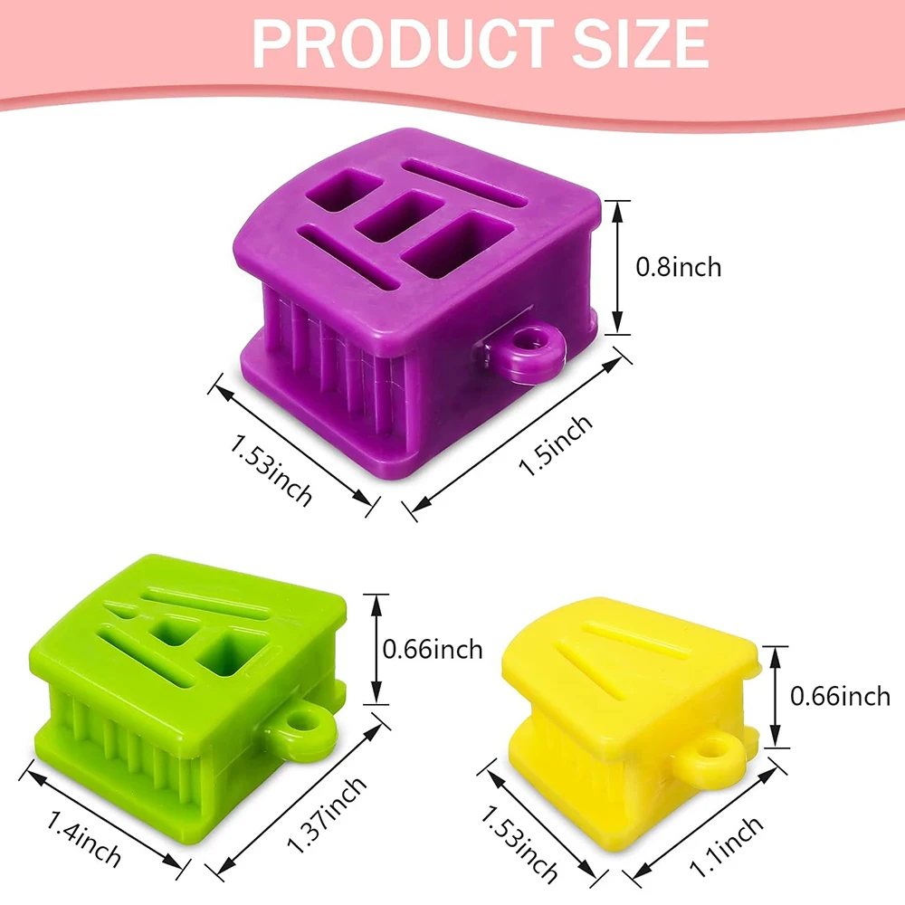 AG 3Pcs/Set Dental Mouth Opener Silicone Occlusal Pad S/M/L Teeth Prop Bite Block Rubber Opener Retractor