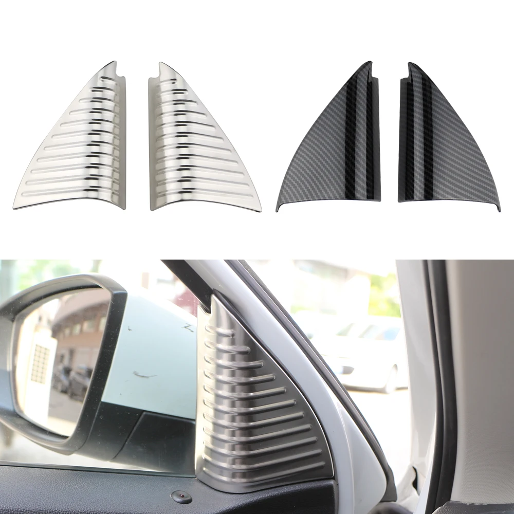 Car Front Door Pillar Cover for Volkswagen VW Troc T-roc 2018 2019 2020 2021 2022 Decorative Sticker Trim Interior Accessories