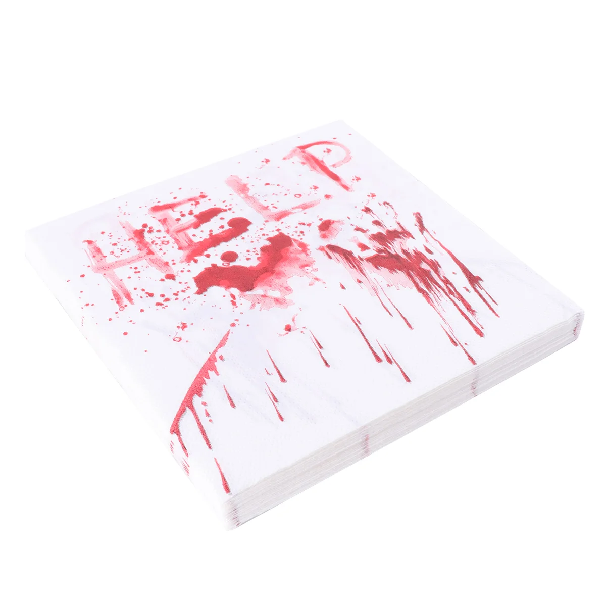 40PCS Halloween Themed Paper Napkin Disposable Tissue Printing Napkins Party Decor (Blood Handprint)