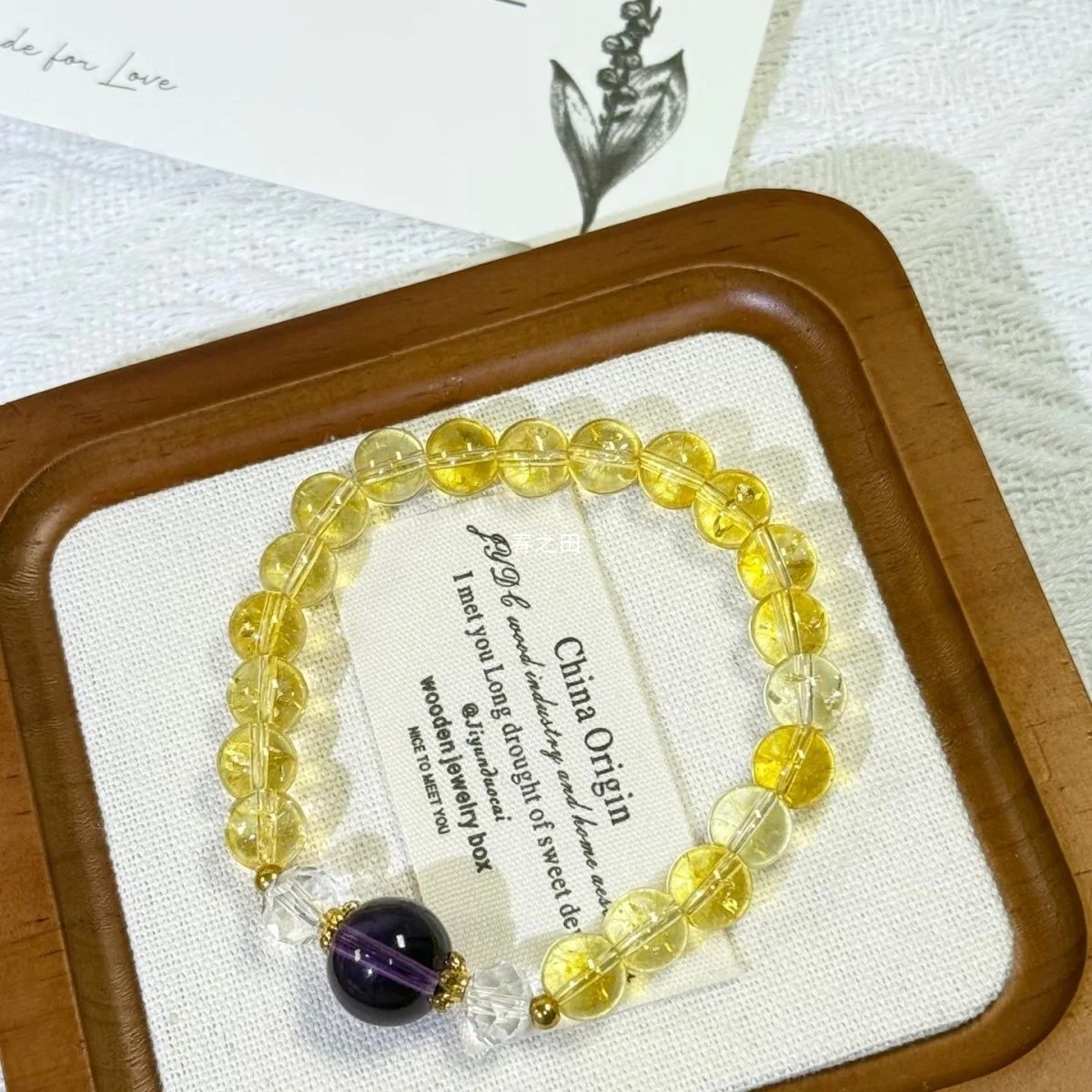 

Браслет Fortune с желтым кристаллом и фиолетовым цветом, модный оригинальный браслет для мужчин и женщин, удача