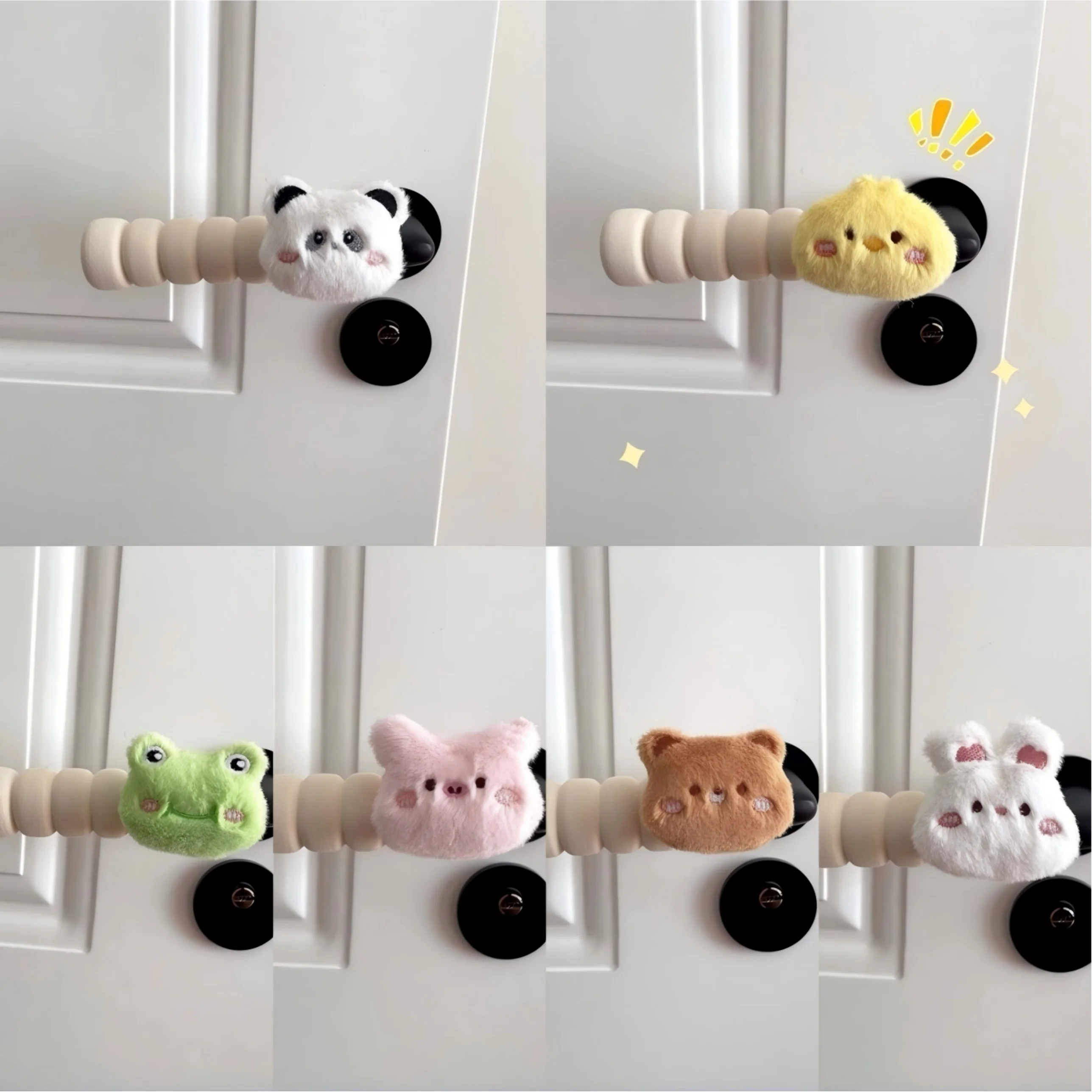 

Зимние милые плюшевые перчатки для дверных ручек с антистатическим и противоударным эффектом, декоративный чехол для дверной ручки в виде поросенка, защитный чехол для ручки двери комнаты