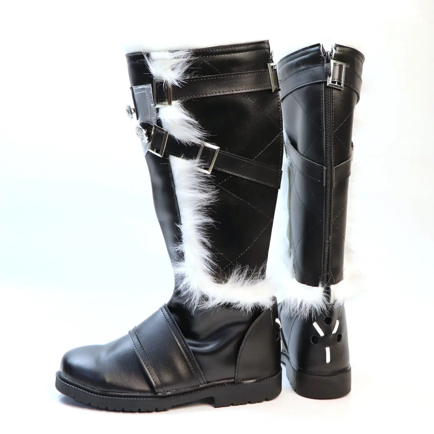 Wuthering Waves QIUYUAN Cosplay Shoes Custom Large Size Height Increasing Halloween Anime Shoes for Comic Con Performance