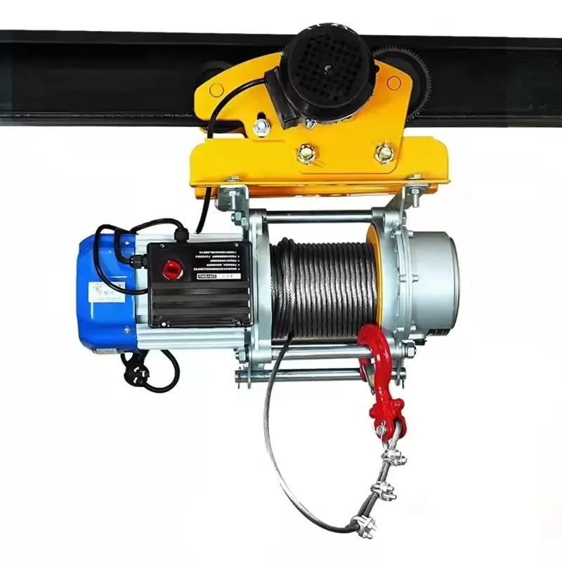 

One-piece Aluminum Shell Hoist with Sports Car Electric Hoist 220V Small Crane Household Crane