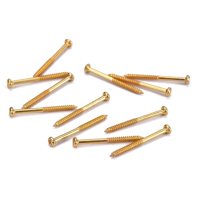 12x Bass Pickup Mounting Screws for PB for JB P90 Pickups Musical Instrument Par