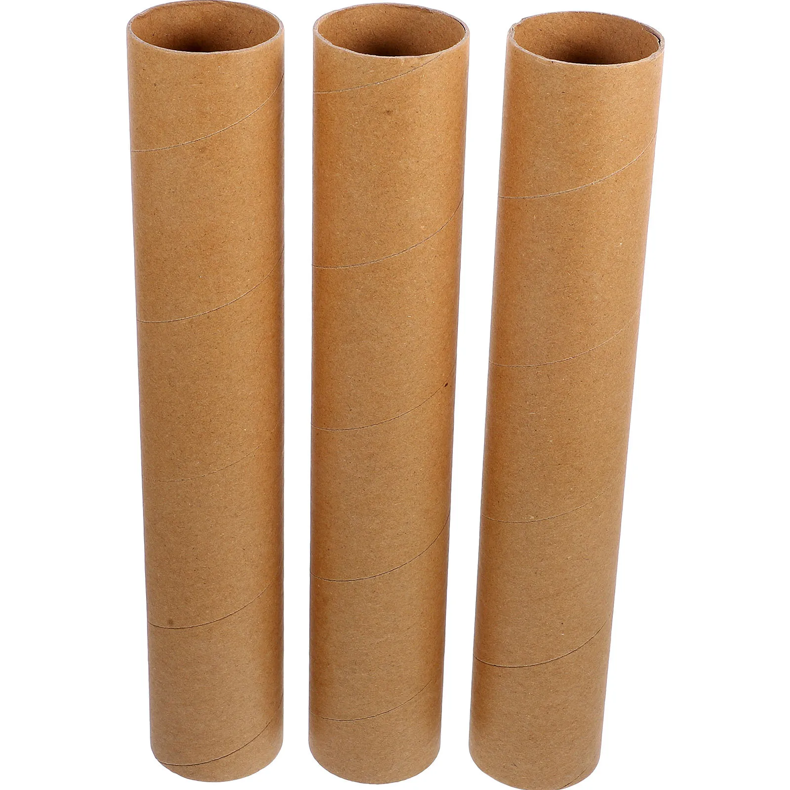 3Pcs Paper Tube DIY Craft Rolls Creative Cardboard Cylinders for Painting Cutting Gluing School Craft Supplies and Art Projects