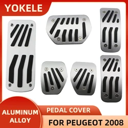 Pedales de aleación de aluminio para coche, cubierta de Pedal de Gas para Peugeot 207, 301, 307, 208, 2008, 308, CITROEN C3, C4, DS 3, 4, 6, DS3, DS4, DS6