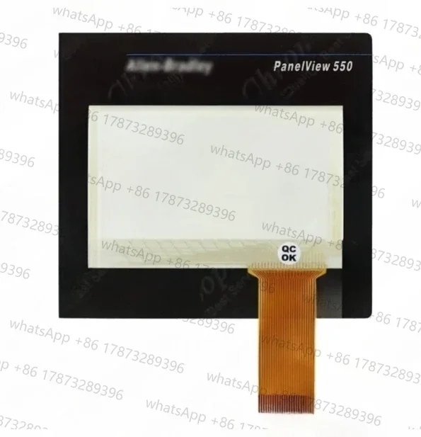 Tela sensível ao toque 2711-T5A10 2711-T5A15 para AB 2711-T5A14L1 2711-T5A12L1 2711-T5A5L1 2711-T5A20L1 PanelView 550 com sobreposição frontal