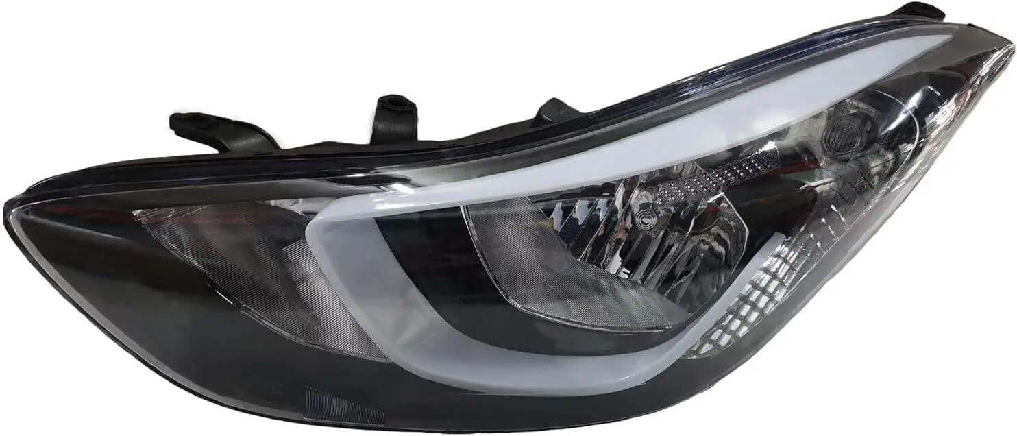 

Left Headlight 921023Y500 HY250218 【LED Model】 Headlamp Assembly Front Driver Side For Hyundai Elantra 2014 2015 2016 Black (Lef