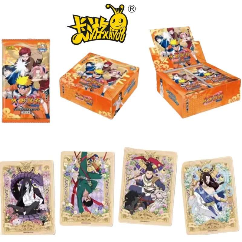 منتج KAYOU الجديد المتوفر في المخزون لعام 2025: بطاقة ناروتو الفصل الثامن جاندام النادرة CR سلسلة اوزوماكي ناروتو ساسوكي