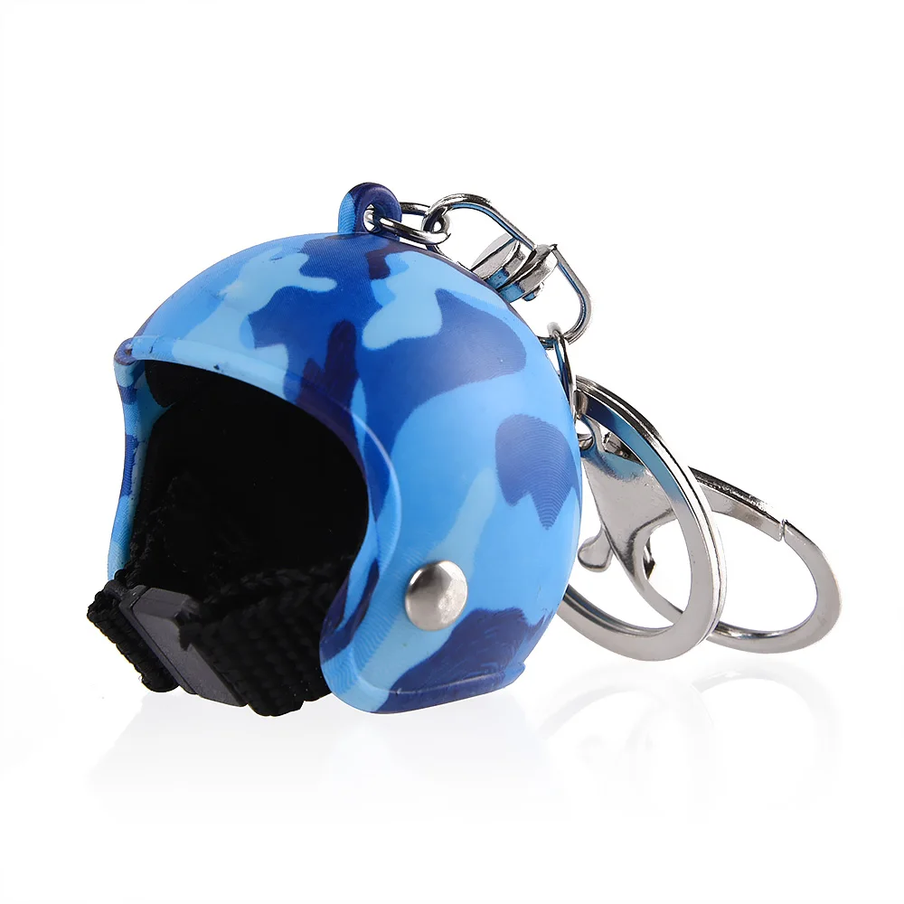 

Красочный брелок в форме шлема, мотоциклетная шляпа, брелок для ключей, автомобильный кулон, креативный маленький подарок
