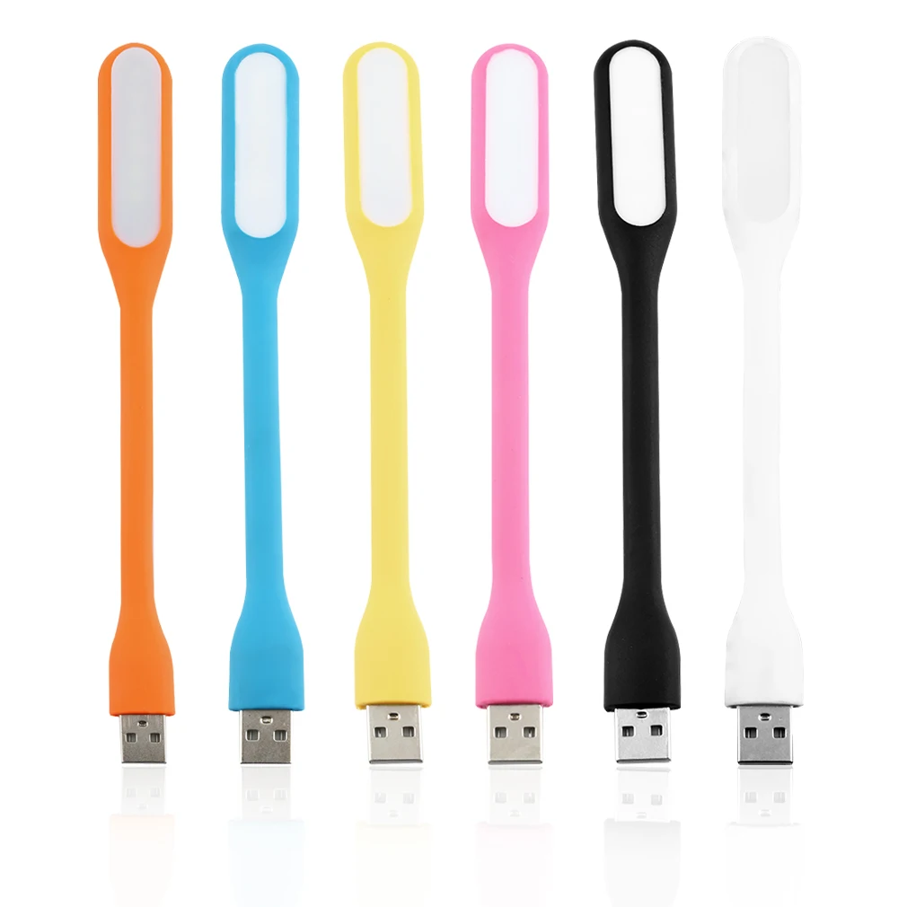 USB 5V LED lampada da lettura per libri Mini lampada da tavolo da viaggio per Power Bank PC Notebook Laptop flessibile luce notturna pieghevole