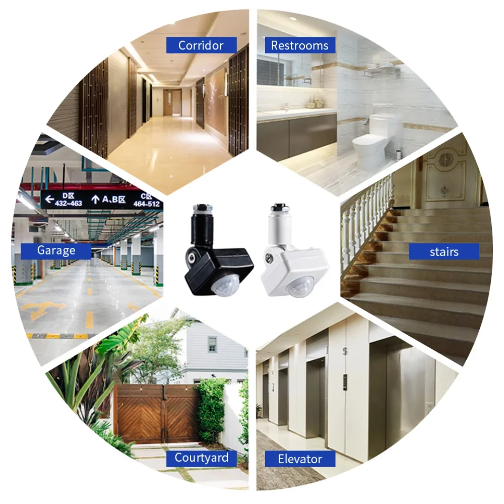 Sensor de movimiento PIR, Sensor infrarrojo de cuerpo humano, Sensor interior para el hogar, interruptor inteligente, módulo de Control de inducción, retardo ajustable