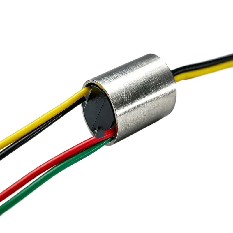 For Miniature Conductive Slip Ring Outer Diameter 12.5mm2~ 4 Channels of 5A Current 360 Degree Rotary Joint, Two Packs