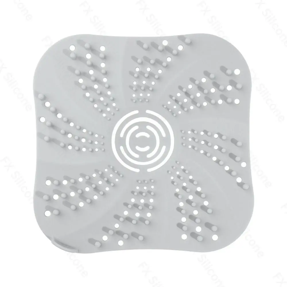 Anti-blocking Sink Strainer Floor Drain Hair Clean Up Sewer Outfall Drain Filter Square Shape Shower Drain Pad