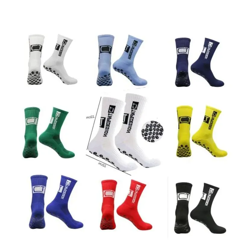 1 Pairs Anti-slip Soccer Socks Women Men Outdoor Sport Grip Football Yoga Socks For Woman