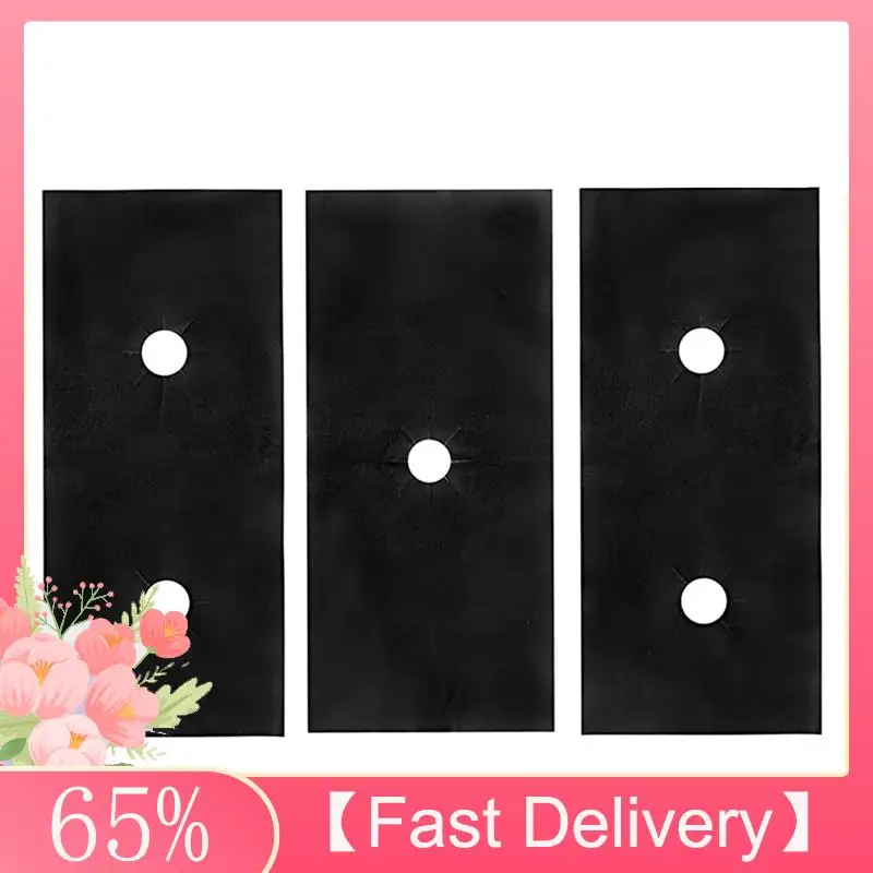 

~A61Z 3 шт. крышка горелки для плиты диапазона 0,01 дюйма, толщина 0,25 мм, крышки верхней горелки для плиты, термостойкие, режущие для кухни, черные