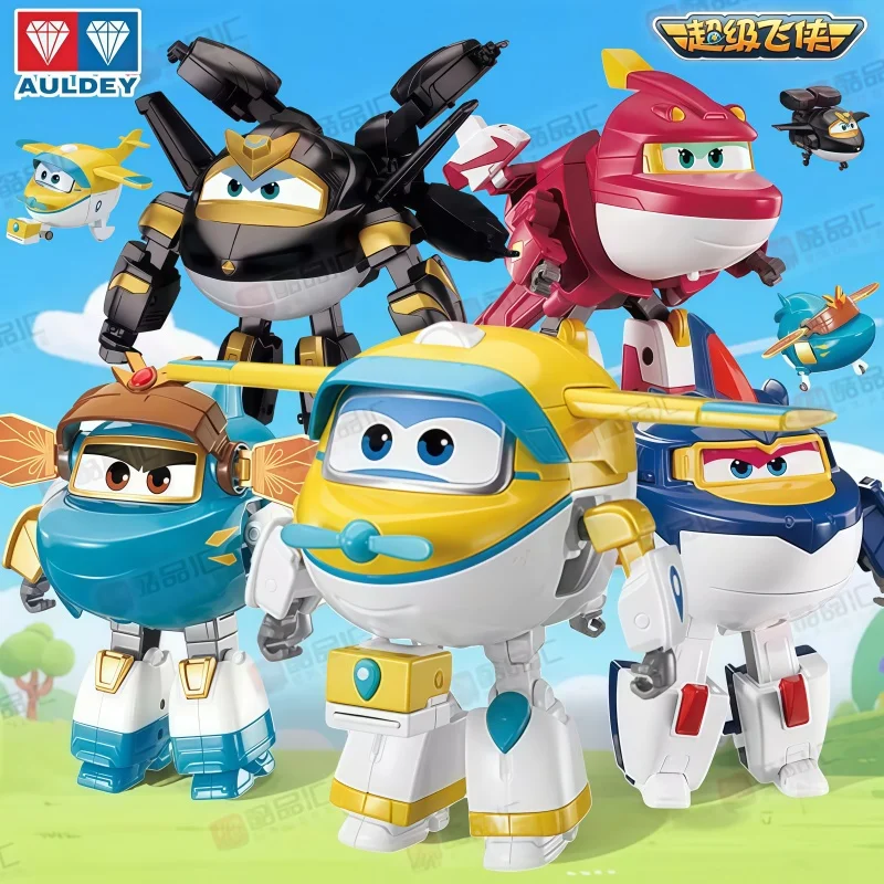 Super Wings Anime Beeldje Hangar - Op voorraad Nieuwe verkopende grote transformatie Robot Desktop Model Speelgoed Perfect vakantiecadeau