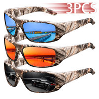 3 PCS Fashion Vintage Classic Pattern Driving Fishing Sports Sunglasses Unisex Running Mountaineering Sun Glasses UV400 Eyewear
