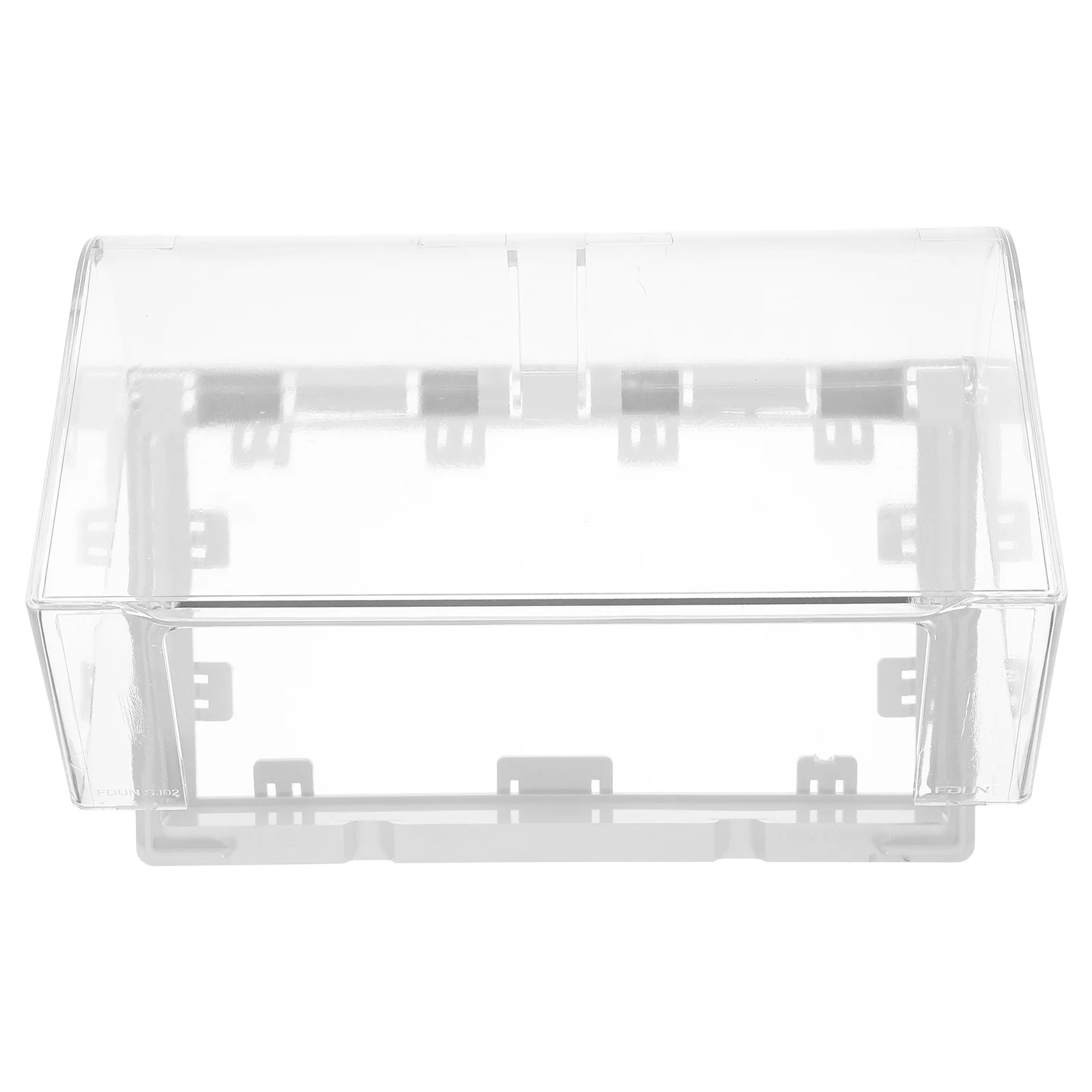 

Waterproof Power Outlet Box Outdoor Dual Socket Adhesive Mounting Electrical Enclosure For Garden Camping Construction