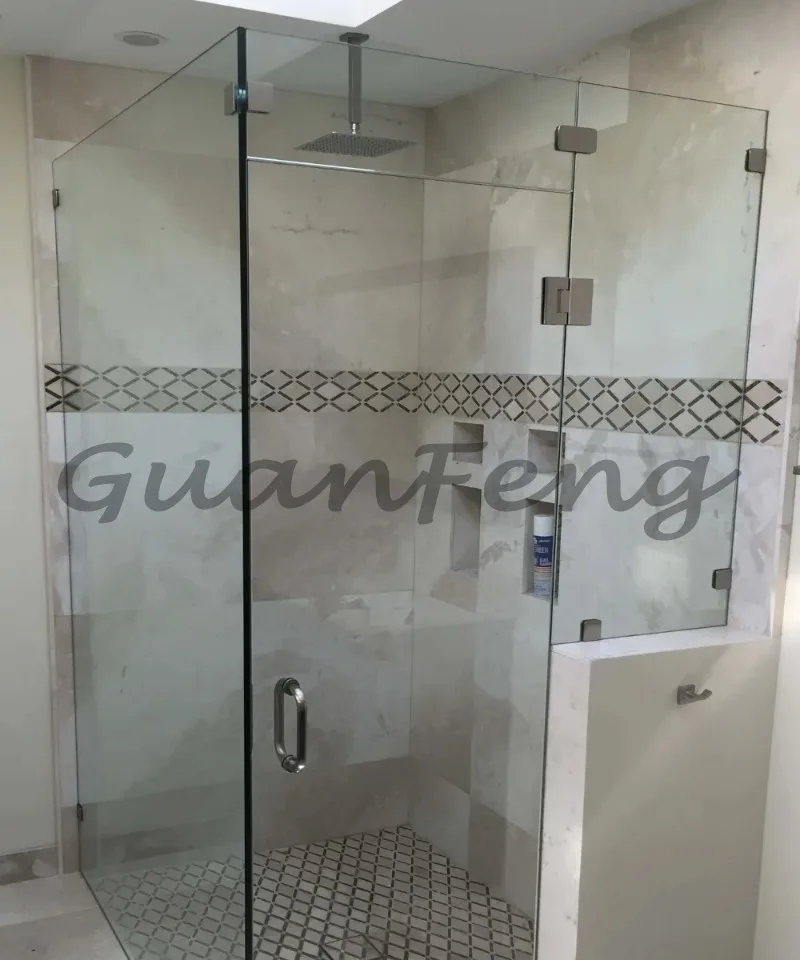 Brass Modern Polished Chrome Brushed Nickel Shower Door Hinge 180 Degree Open 36kg Capacity 5mm