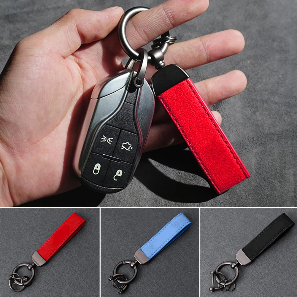 1pcs Metal leather Car Styling Power Emblem Keychain Key Chain Rings For bmw M X1 X3 X4 X5 X6 X7 e46 e90 f20 e60 e39 Accessories