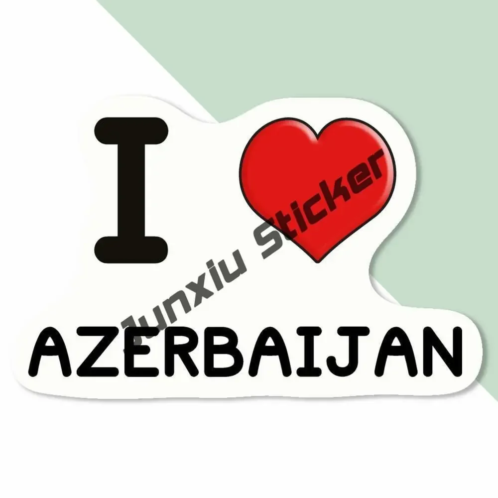 Azerbaijan Coat of Arms Emblem Stickers Azerbaijani Flag Map Anti Scratch Exterior for Bumper Laptop Book Fridge Motorcycle SUV