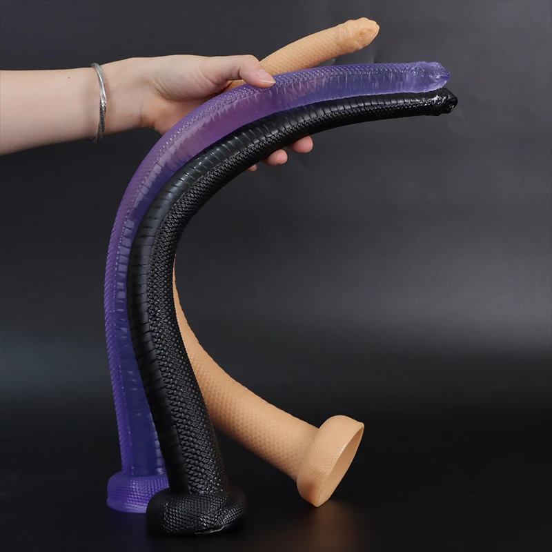 51cm Snake Overlength Anal Dildos Super Anal Plug Erotic Long Dick Stimulate Vagina Anus Soft Penis Butt Plug Phallus Sex Toy 18