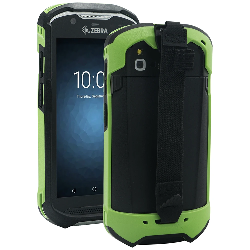 Black Green Protective Cover Case with Handstrap Bumper Rugged Boot for Zebra TC51 TC56 TC52