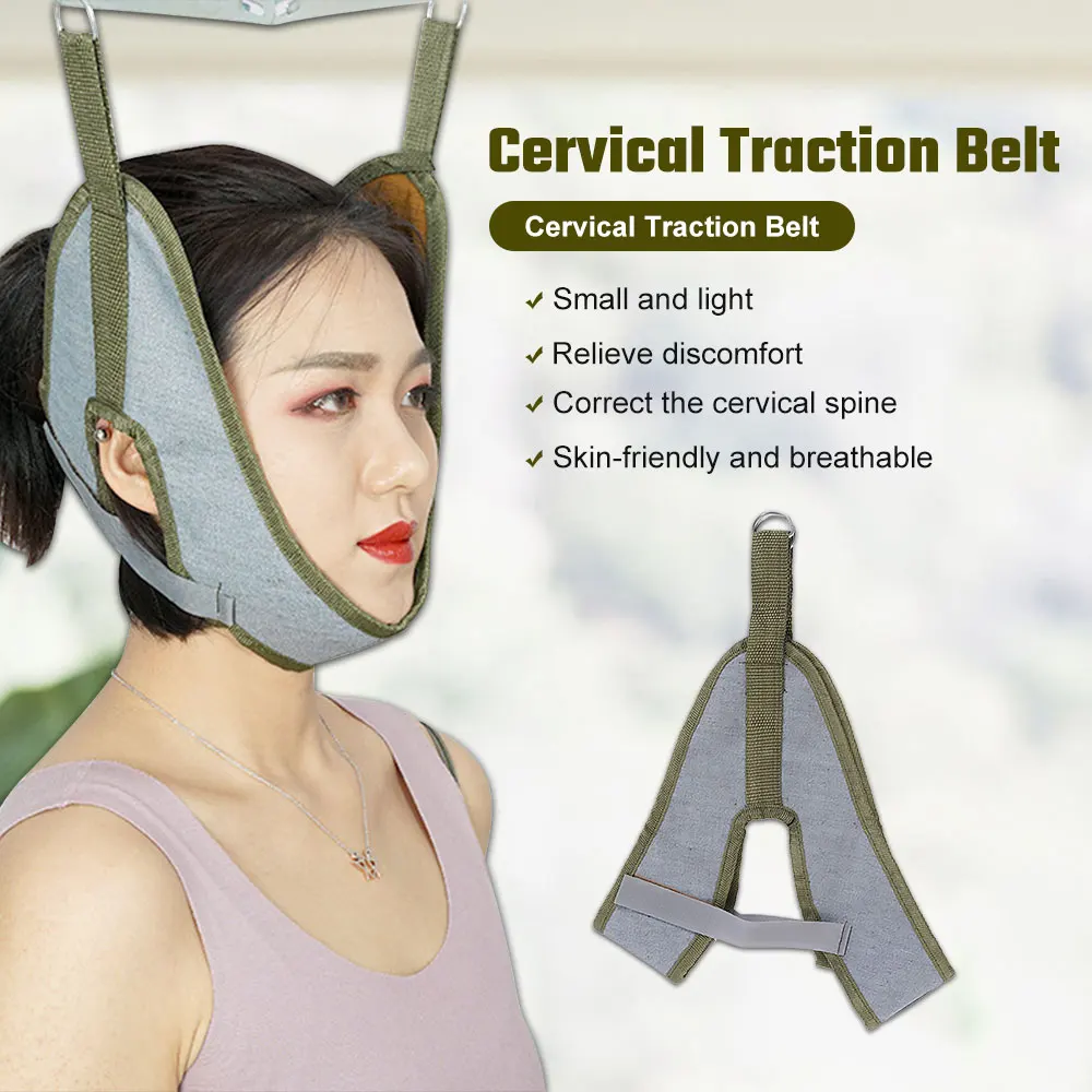 Neck Cervical Traction Device Neck Stretcher Stretching Bands Cervical Strap Braces Posture Corrector Health Care Physiotherapy