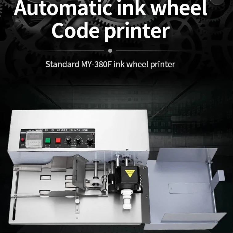 MY-380F codificatrice automatica con ruota inchiostro codificatrice automatica macchina per marcatura stampa data di produzione imballaggio alimentare