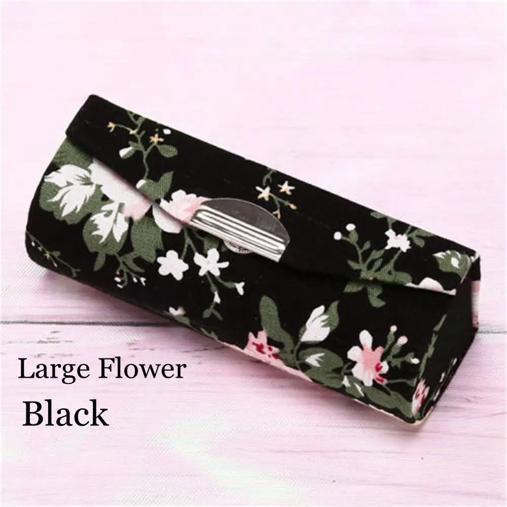 Hot New Makeup Storage Retro Embroidered Lip Gloss Box Mini Mirror Jewelry Holder Lipstick Case