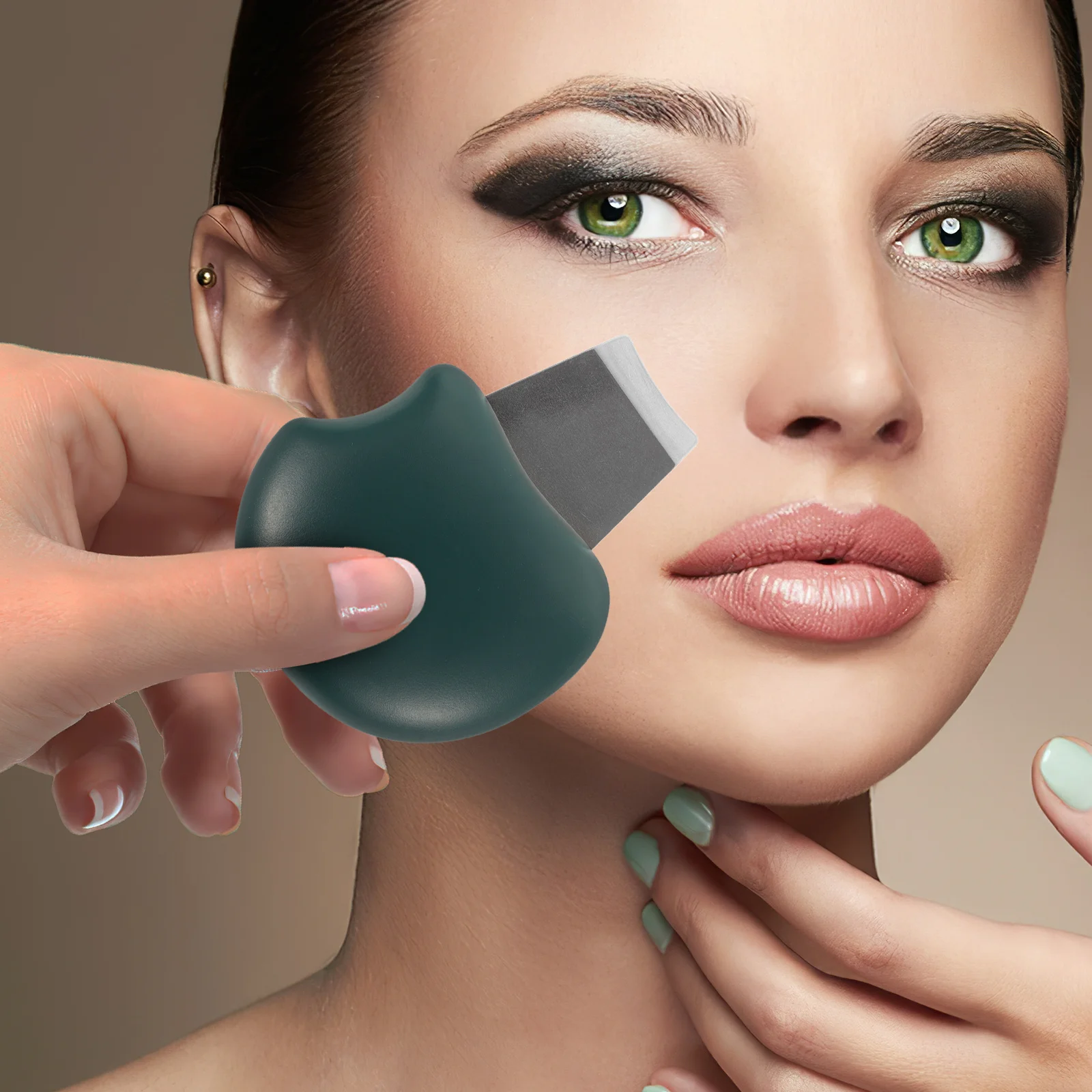 Estrattore di brufoli per il viso Raschietto per punti neri in metallo Set di strumenti per la rimozione dell'acciaio inossidabile Raschietto per punti neri Strumento per la rimozione dei brufoli in metallo