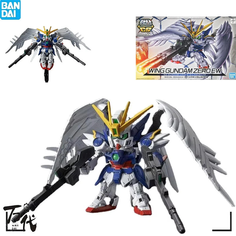 

Фигурки героев аниме BANDAI GUNDAM SDCS WING Gundam ZERO EW, ПВХ фигурки роботов для сборки, коллекционные игрушки, подарок, оригинал