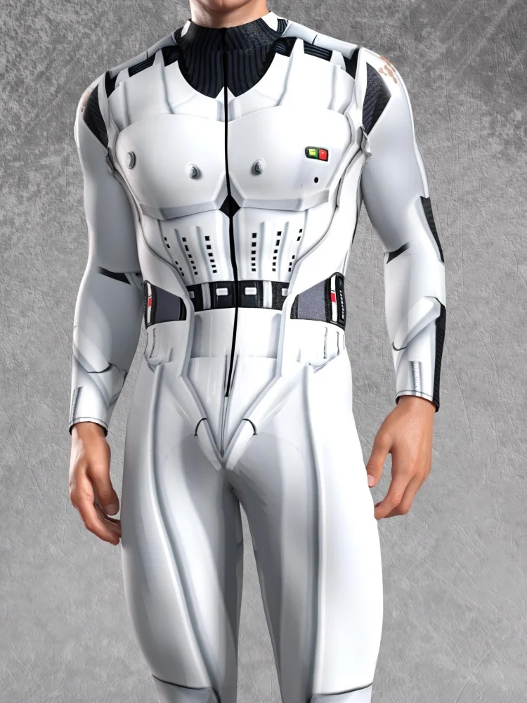 Erwachsenen-Tech-Bodysuit Rollenspiel-Kostüm Weltraum-Universum-Kampf Fantasie-Bodysuit Halloween-Party-Verkleidung Roboter-Paar-Kostüm 2025 – Detail 13