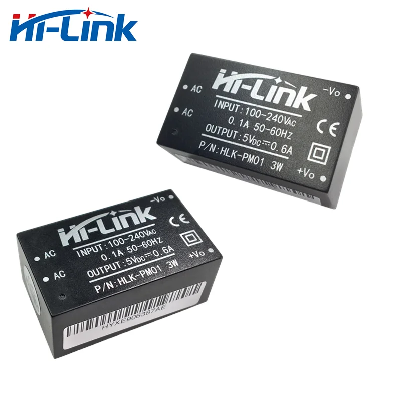 Free Ship Hi-Link PM01 3W Output Ac Dc converte 5v/600mA High-efficiency Isolated switching LED power supply module In stock