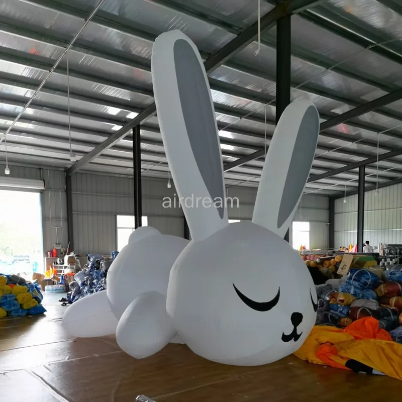 

Custom Multiple styles Bunny Giant Inflatable Rabbit Play ground Decorating LED Light for Kids Gifts Yard Outdoor Decoration