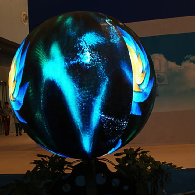 Sfera interna Dia 1m sfera a 360 gradi 3D LED Video Display Screen Globe