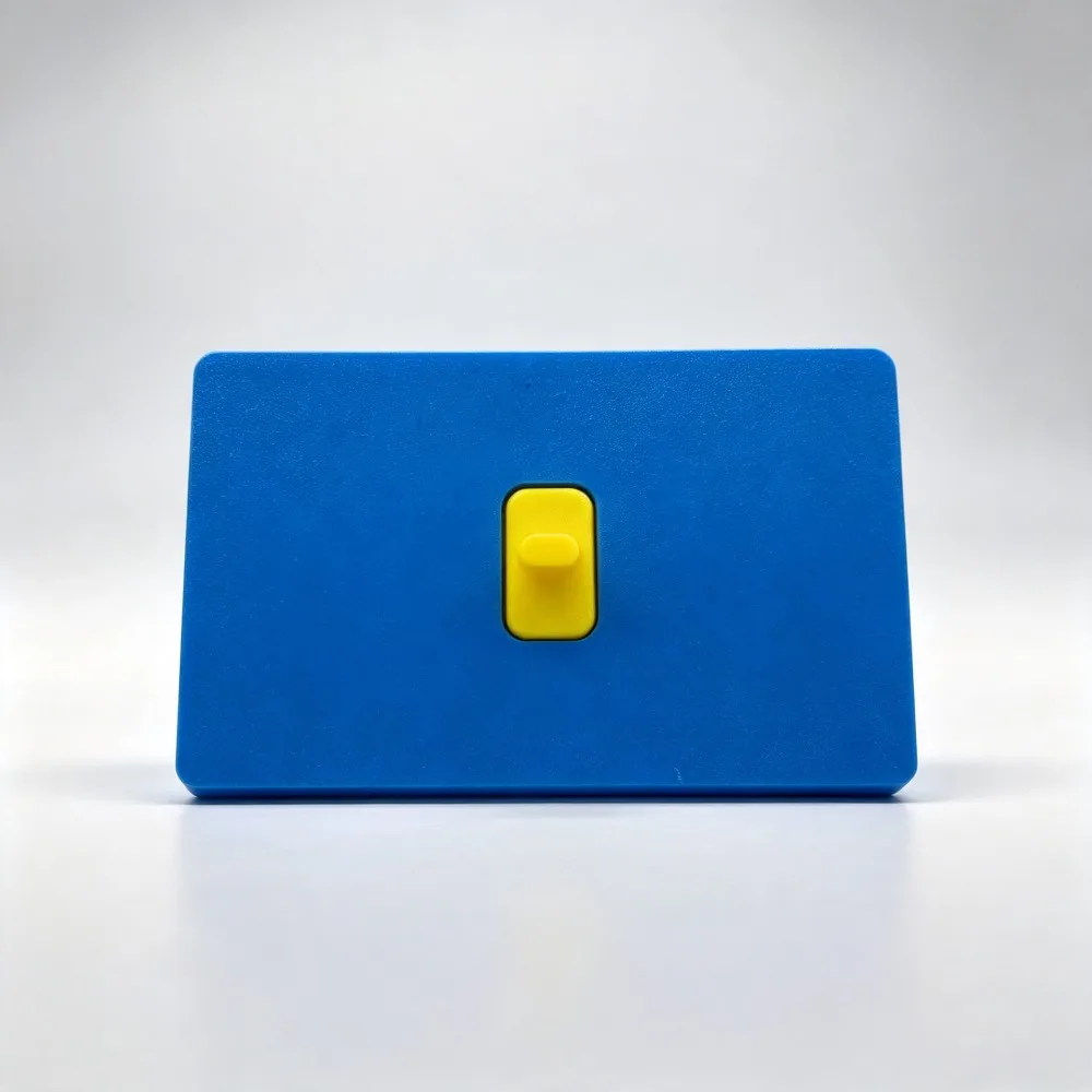 3D Printed Wall Switch Cover Handle Style Lightweight Socket Panel Smooth Surface Dustproof Wall Ornament Study Room
