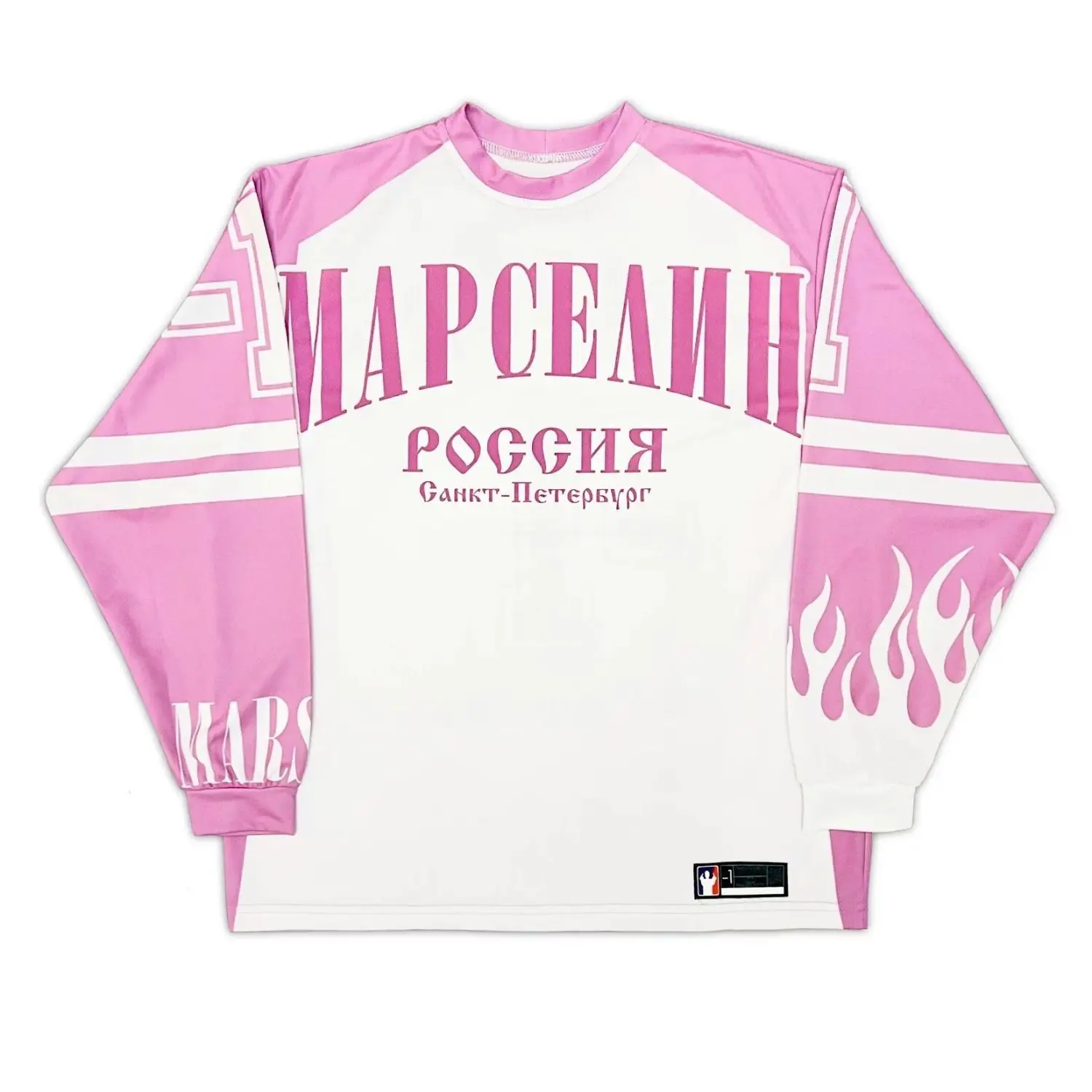 Camiseta holgada de manga larga para mujer, Jersey de cuello redondo, estilo Hip Hop, americano, Y2k