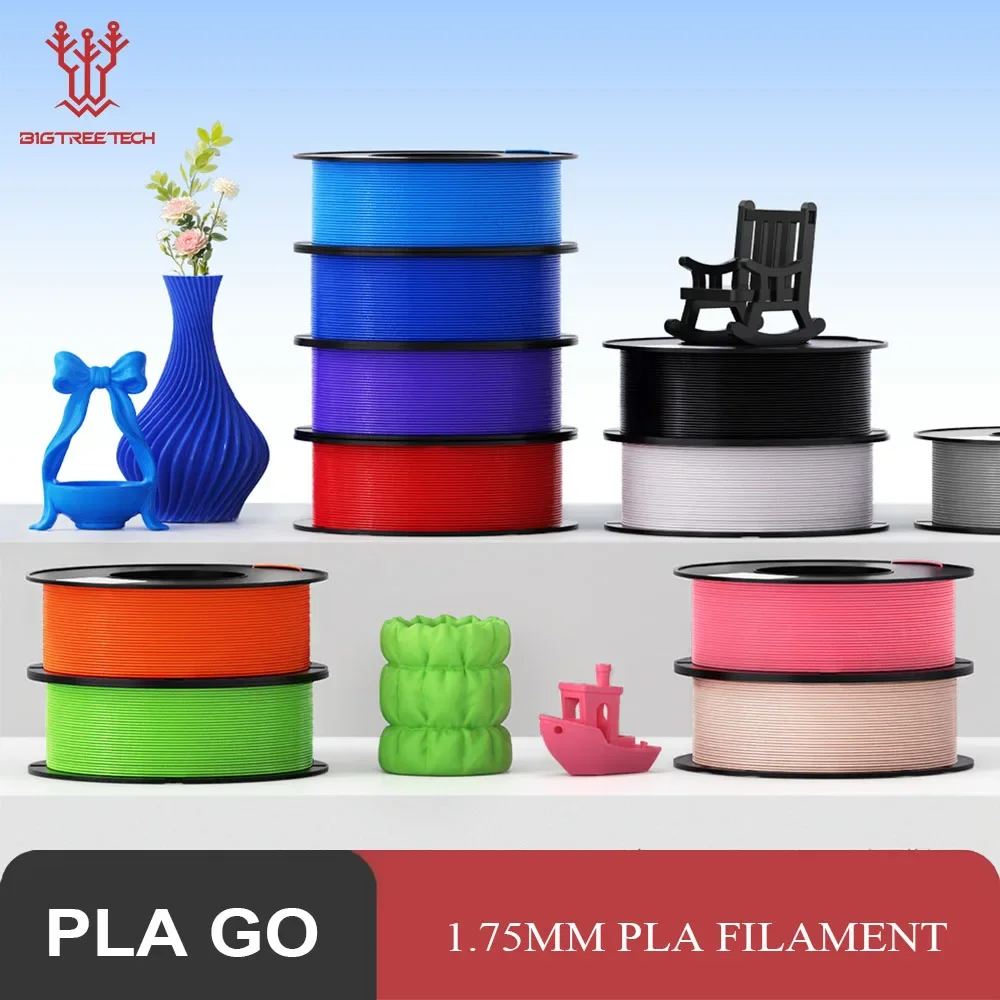 BIGTREETCH PLA GO 3D Printer Filament 1.75mm 1kg/roll Plastic For Bambu Lab Elegoo Creality Anycubic Voron 3D Printer Filament