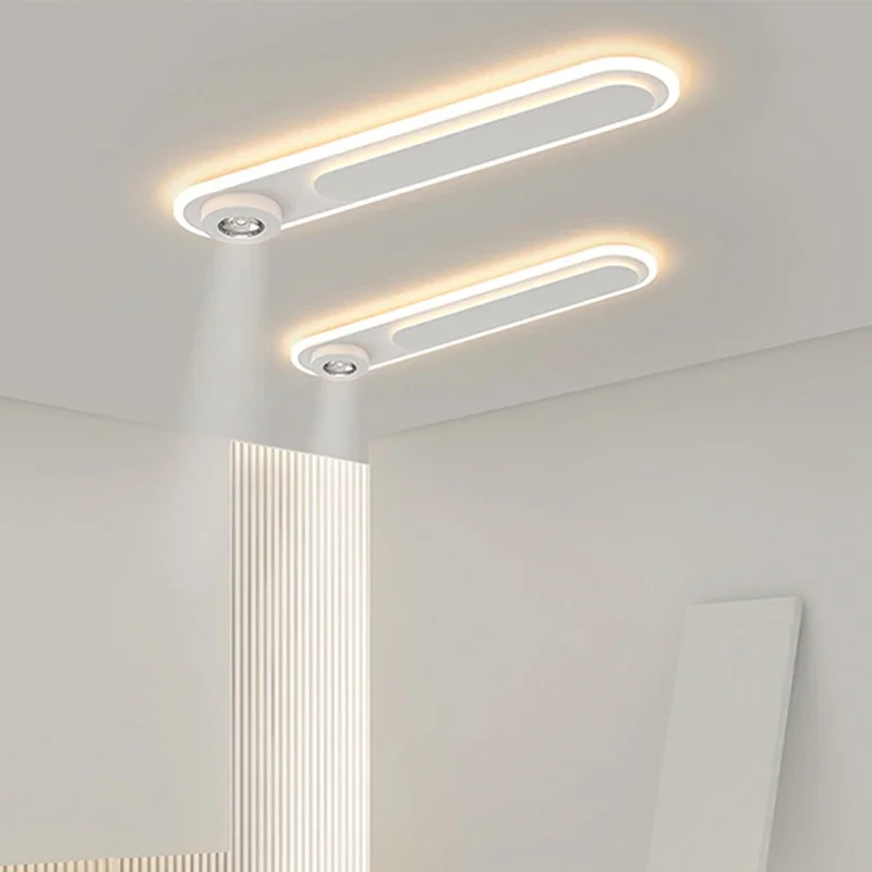 Lámpara de araña LED blanca moderna para dormitorio, sala de estar, cocina, iluminación interior, accesorios para el hogar, CA 90-260V, envío directo