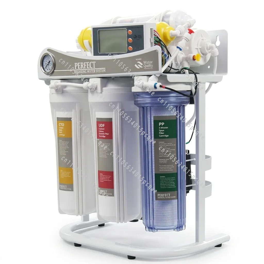Reverse Osmosis Water Treatment System, 5-Stage RO, Manual, Under-Sink Water Purifier, for Home Use